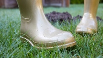 Golden rubber boots with NovaCoat-P Golden rubber boots with NovaCoat-P