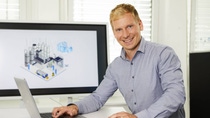 Tobias Baron, Ingenieur Automatisierungstechnik, Smart Manufacturing am Standort Münster