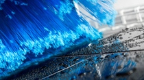Test with a wash brush for cars Test with a wash brush for cars