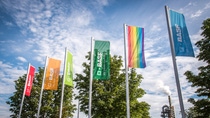 BASF Flaggen am Standort Münster