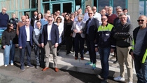 Project team and Breuil-le-Sec Lean Lab team during inauguration at BASF Coatings France
