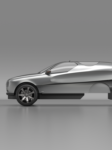 modern SUV in Hiatus Gray