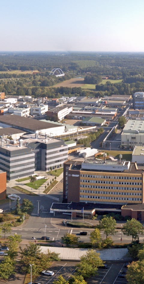 Luftaufnahme vom Standort Münster