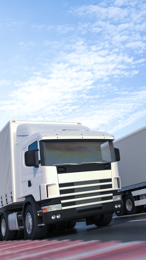 3D rendering of Commercial Land Vehicles in Different Types