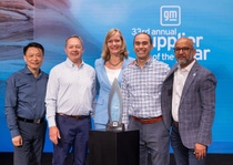 From left to right:
Patrick Zhao, Senior Vice President, Global Automotive OEM Coatings; John VanAntwerp, Global Key Account Manager Automotive OEM Coatings; Uta Holzenkamp, President BASF Coatings; Jeff Jones, Managing Director and Vice President Automotive OEM Coatings; and Sham Kunjup, Executive Director, EV Critical Materials.
(Photo: GM) From left to right:
Patrick Zhao, Senior Vice President, Global Automotive OEM Coatings; John VanAntwerp, Global Key Account Manager Automotive OEM Coatings; Uta Holzenkamp, President BASF Coatings; Jeff Jones, Managing Director and Vice President Automotive OEM Coatings; and Sham Kunjup, Executive Director, EV Critical Materials.
(Photo: GM)