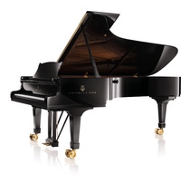 Grand piano of Steinway & Sons coated with black paint.