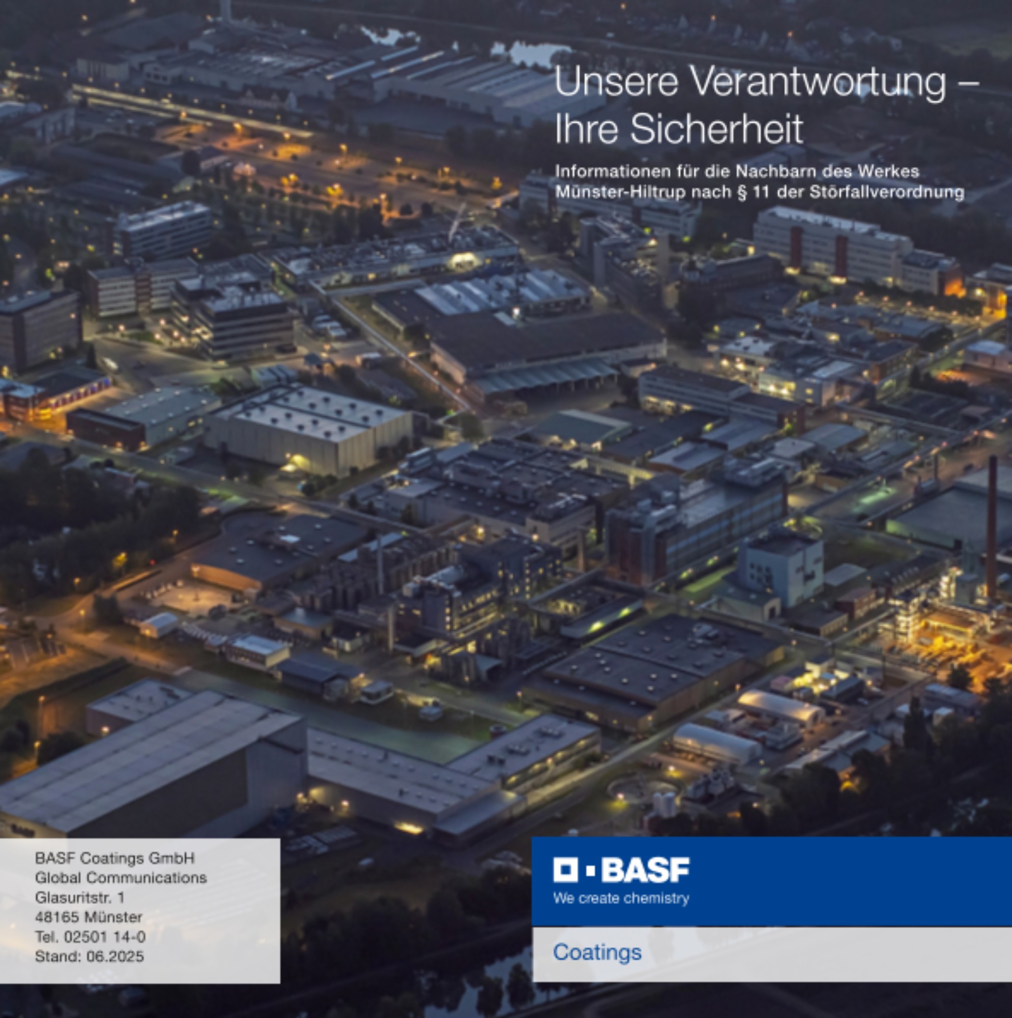 Flyer - Nachbarschaftsbroschüre am Standort Münster